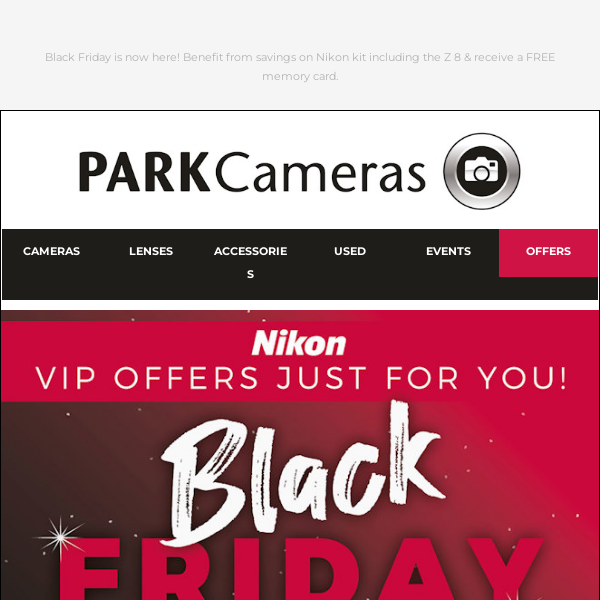 ⚫ VIP Nikon Black Friday Offers – exclusively for you! 🤩