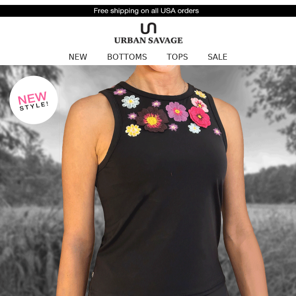 NEW: Bouquet Sleeveless Top