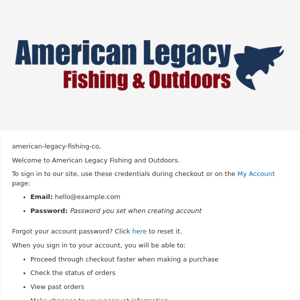 Welcome to American Legacy Fishing and Outdoors