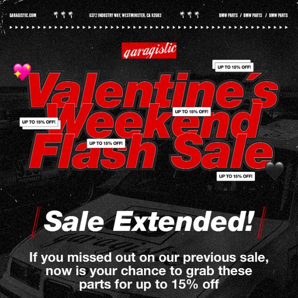 💕Sale Extension For Our Love For BMWs!