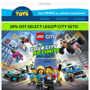 20% off LEGO® City
