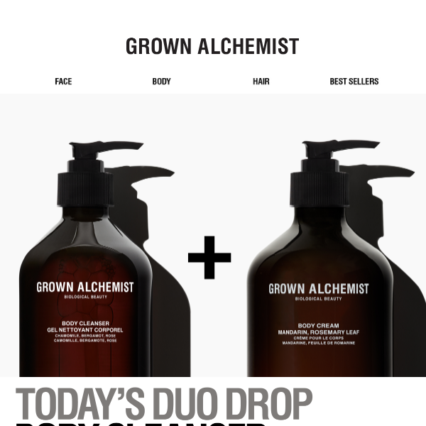 Daily Duo Drop: Body Cleanser + Body Cream