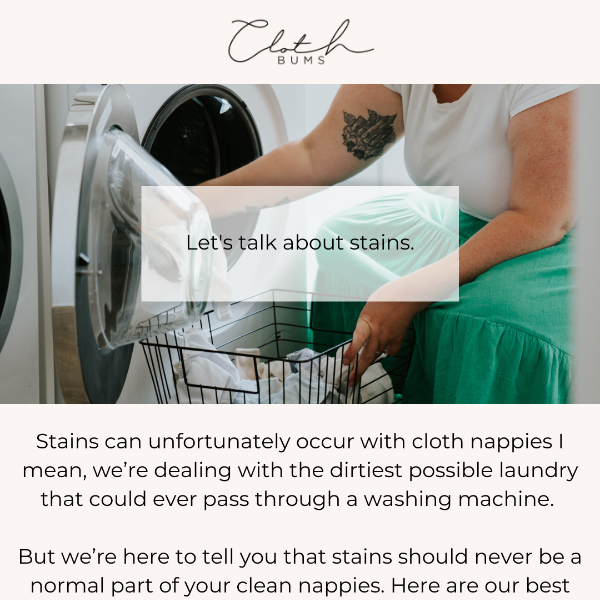 How to Banish Stains Forever