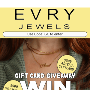 EVRY Gift Card– EVRYJEWELS