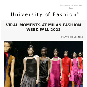 VIRAL MOMENTS AT MILAN FASHION WEEK FALL 2023 - University of Fashion Blog