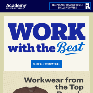 Workwear from the Top Brands, Starting at $24.99