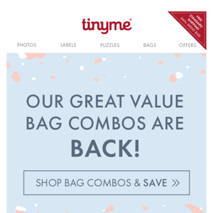 Great value just got better with our Bag Combos!