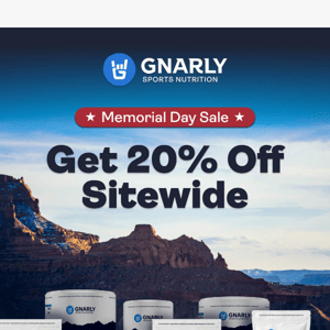 Get 20% Off Sitewide for our Memorial Day Sale