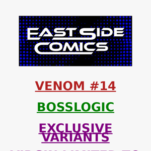 🔥 SELLING OUT FAST! 🔥 BOSSLOGIC VENOM #14 VIRGIN VARIANT 2-PACKS 🔥 LIMITED 600 COPIES W/ COA🔥 AVAILABLE NOW - VERY LIMITED!
