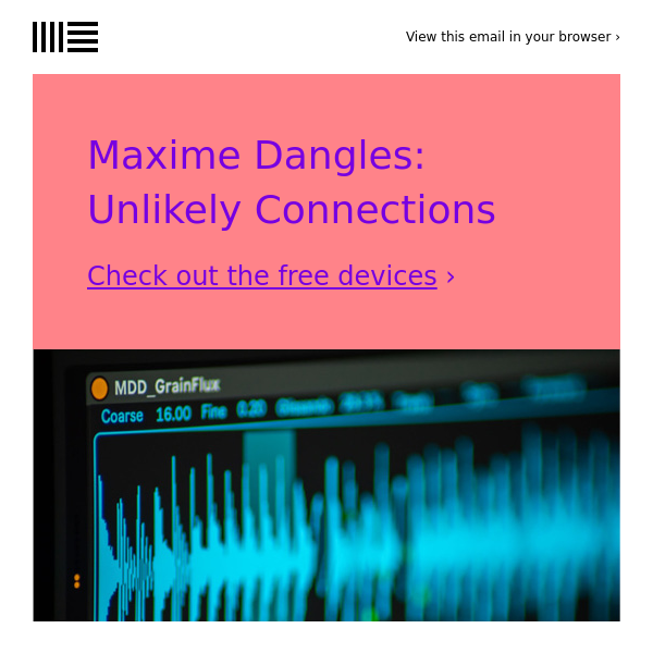 Make your first Max for Live devices with tips from Maxime Dangles