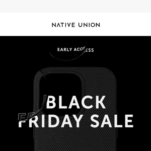 For your eyes only: Black Friday starts early