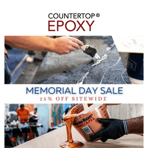 25% Off the Highest Quality Epoxy in the Industry