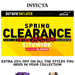 Spring Clearance IS ON! EXTRA 25% OFF🛒