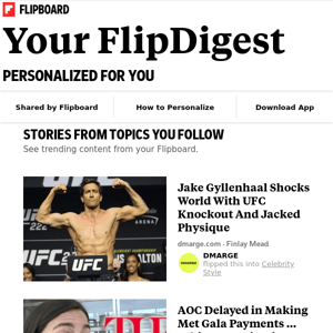 Your FlipDigest: stories from News, Sports, Natural Sciences and more