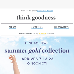 Coming Soon: Summer Gold Collection