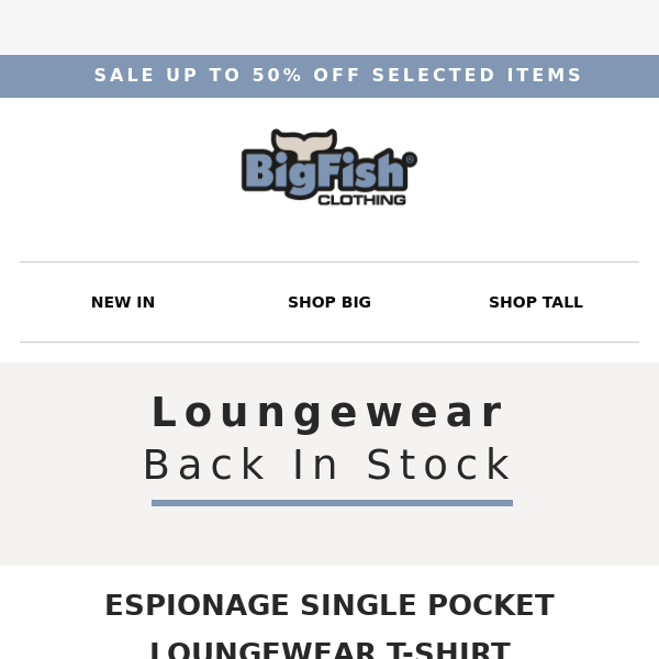 Limited Time Offer - £10 Loungewear T-Shirts!