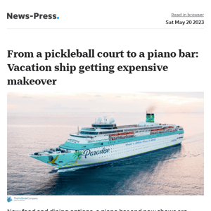News alert: From a pickleball court to a piano bar: Margaritaville cruise ship getting expensive makeover
