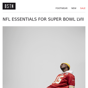 Gear up for the Super Bowl, BSTN Store! 🏈 
