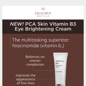 NEW! PCA Skin Vitamin B3 Eye Brightening Cream