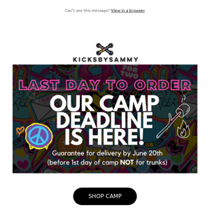 last day to order for camp