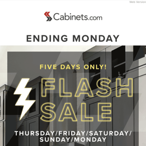 ⚡ FLASH Sale ⚡  Don't miss these savings!