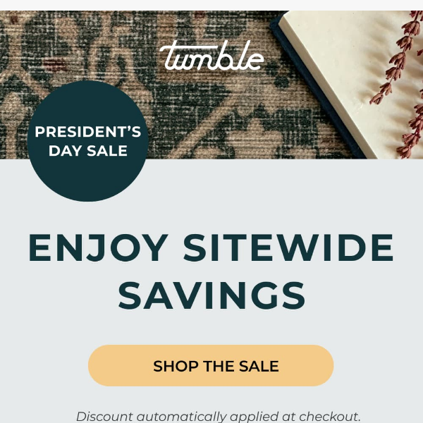 President's Day Sale: Enjoy Sitewide Savings Now
