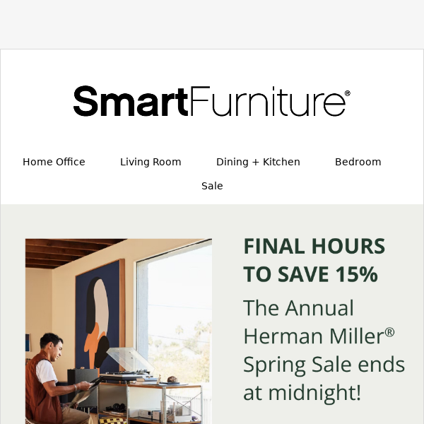 Annual Herman Miller Sale Ends In a Few Hours!