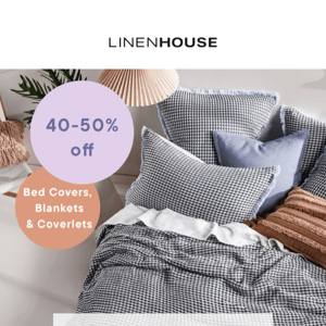 40-50% OFF 👏 Bed Covers 👏 Blankets 👏 Coverlets