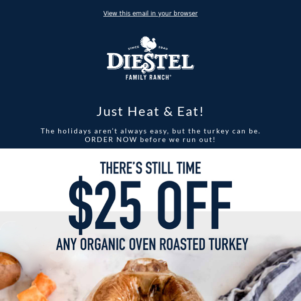 Oven Roasted Whole Turkey - Diestel Family Ranch