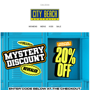 City Beach 🤑 Shop Your Faves with 20% Off* 🤑