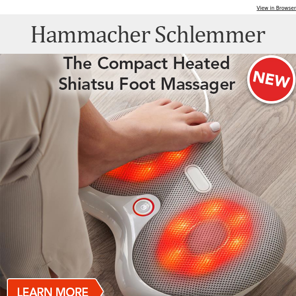 The Compact Heated Shiatsu Foot Massager