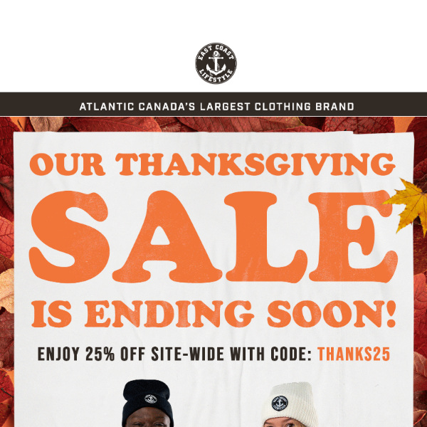 DON’T MISS OUT: Thanksgiving Sale!