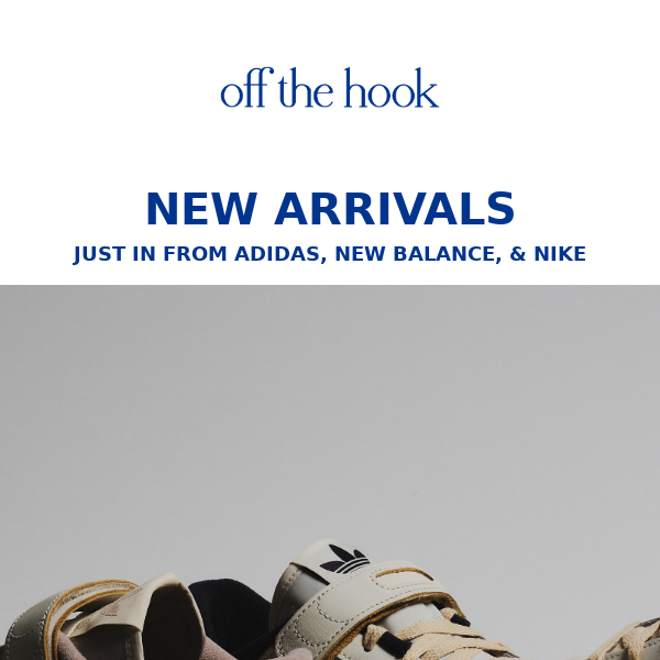 NEW ARRIVALS | Discover the latest releases from Nike, New Balance and adidas.