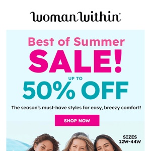 😃 Up To 50% Off Best Of Summer Sale Is All YOURS!