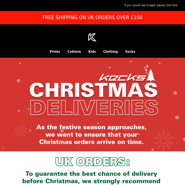 Don't Miss Out: Kecks' Xmas Delivery Deadline!