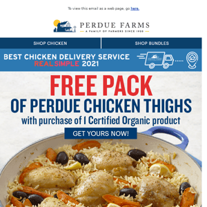 Our Gift to You: FREE Chicken Thighs