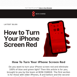 How to Turn Your Phone Screen Red