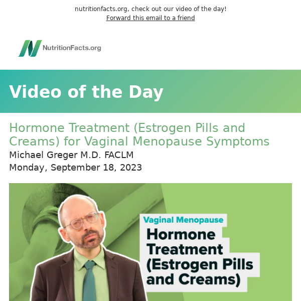 Hormone Treatment (Estrogen Pills and Creams) for Vaginal Menopause Symptoms