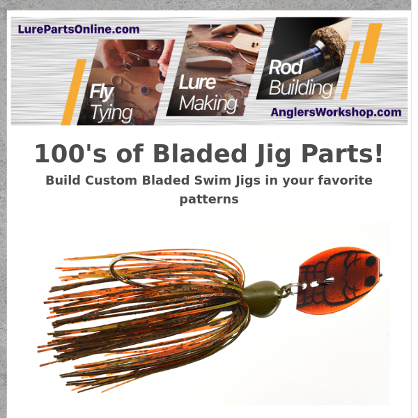 Nobody has more Bladed Jig parts - Lure Parts Online
