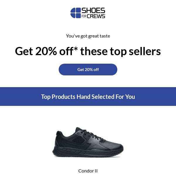 Your new dream shoes + 20% off