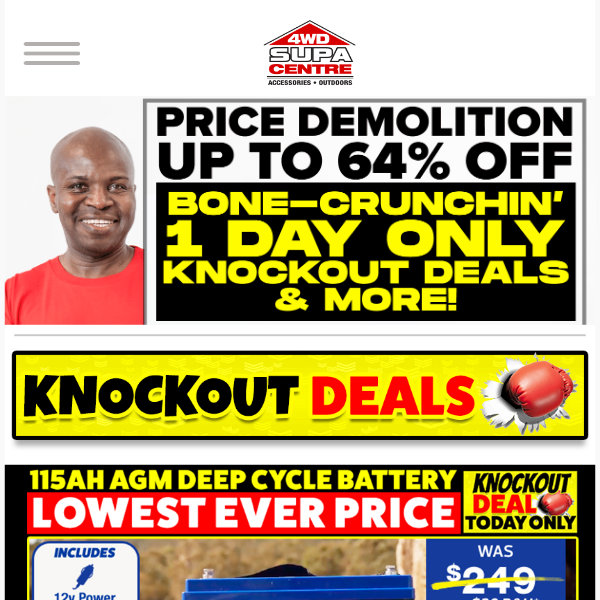 📢Price Demolition Up To 64% Off - Bone-Crunchin' 1 Day Only Knockout Deals & More