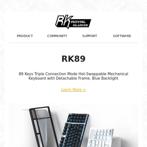 RK89: Compact and Functional Mechanical Keyboard