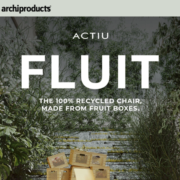 Actiu Fluit, the 100% recycled chair: light, robust and eco-friendly