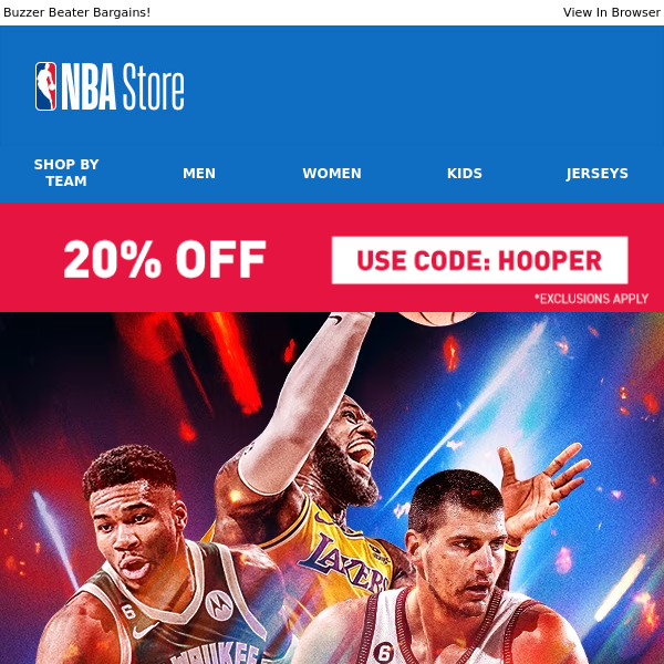 Jersey Upgrade: Unlock 20% Off on NBA Jerseys & More!