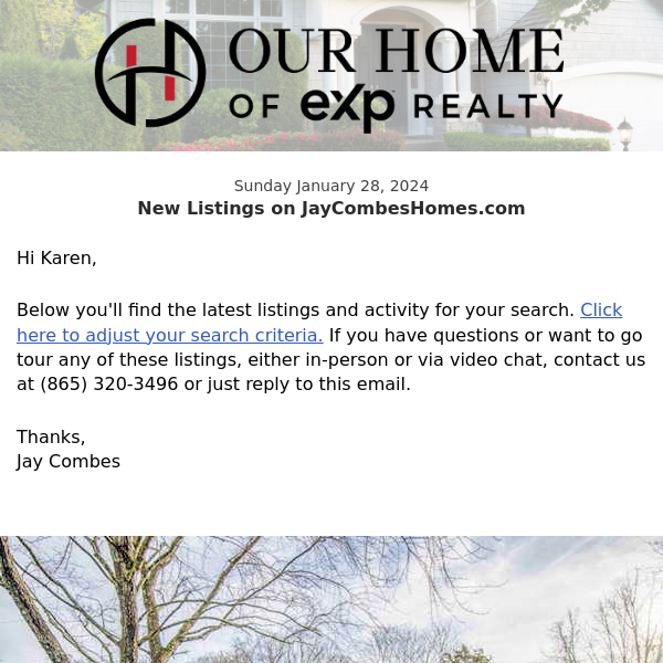 New Property Listings on JayCombesHomes.com