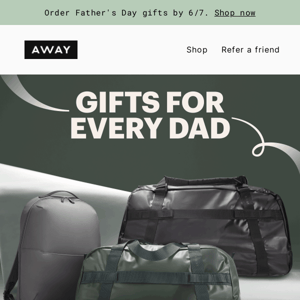 Give dad the gift of travel