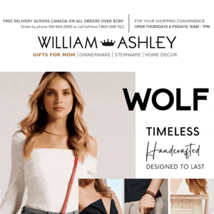 ✨WOLF - Timeless, Handcrafted, Designed to Last!