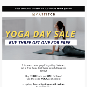 For Yoga Day, here's a free item! 🎁