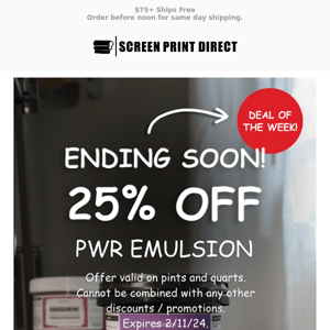 🚨 Ending Soon: 25% Off Ecotex® PWR Emulsion