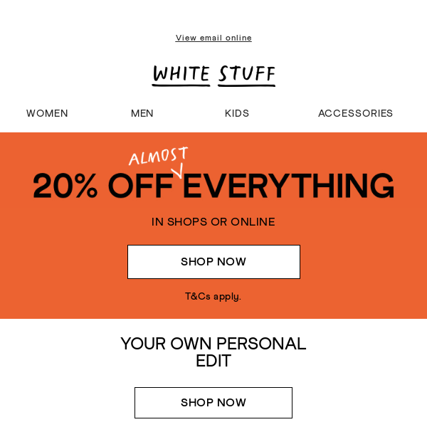 20% off | Things we know you’ll love